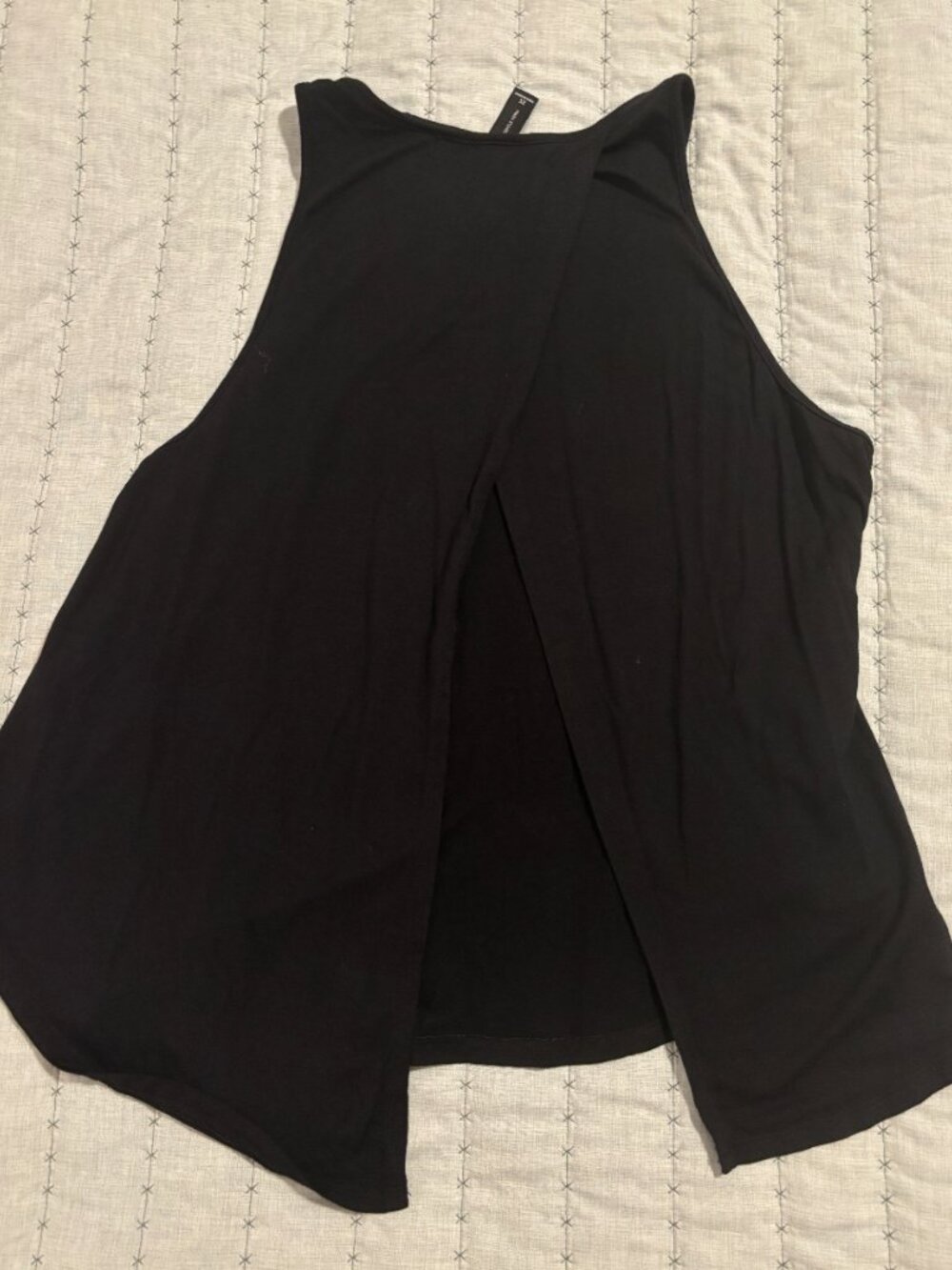 NWOT - Gentle Fawn Dark Black Tank Top - Swing Style with Open Back